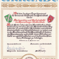 Patenschaftsurkunde zwischen Westercelle und der Drohnen Lehr- und Versuchsstaffel